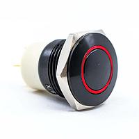 E-Switch PVA6LRE21111 Anti-Vandal 2A 36VDC Off-On Blk Red LED SLDR