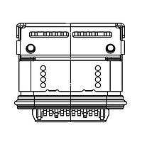Adam Tech USB-C32-S-RA-CS15D-SMT-WP-BK-30-TR Receptacles USB C 3.2 Gen2x1 Receptacle, R/A SMT, 24P, CH 1.50mmIPX7