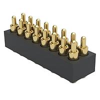 Mill-Max 855-22-016-30-004101 Spring-Loaded Low-Profile 16 Pos. .050" Pitch SMT Spring-Loaded Connector, Double Row