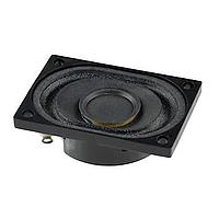 Same Sky (formerly CUI Devices) CMS-402811-28SP Micro speaker, 40 x 28mm rectangle, 11.5mm deep, cloth, Nd-Fe-B, 2W, 8ohm, 450Hz, Panel mount