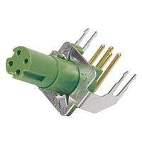 HARTING 21420100003401 Inserts M8-PCB-THT-2PC-4P- DCOD-F-ANG-SHLD