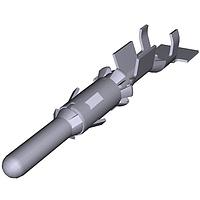 AMP Connectors - TE Connectivity 929968-1 (Cut Strip) Quick Connect 2.5MM PIN CONT "Cut Strip of 100