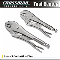 Crossman 94-550 Straight Jaw Locking Pliers (straight, CR10, 10 inch/ 250mm)