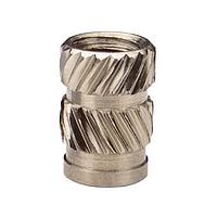 SI (Standard Inserts) IUTA-M2-318 Threaded Insert HI-TORQUE INSERT, ALUMINUM 3.18X3.07 M2 THREAD ULTRASONIC HEAT STAKING DIAGONAL