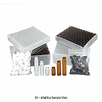 SciLab SL.Vi1317 Vial, Clear, w/ White Cap & High-grade PE Septa, 40㎖, Φ28×h95mm