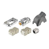 HARTING 10226000003 Connector Kits Han-Yellock 60 Kit for 48pin (crimp) Monoblock - side entry hood, M25 cable gland for 9-18mm  (order contacts seperately)