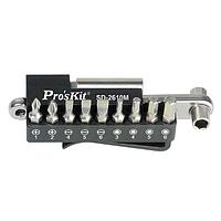 Pro'skit SD2610M 10 In 1 Stainless Ratchet Bit Set