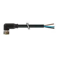 Murrelektronik 7000-08081-6101000 Connectors M8 female 90 with cable, PVC 3x0.25 bk UL/CSA 10m