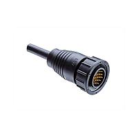 Amphenol LTW 1DD-18BFMM-SL6A01 Sensor Cables / Actuator Cables Ceres, Large Size, Plastic, 5A, 18 pins, Female Connector, Male Contact, Straight, Screw Thread, Overmolded, Length 1000mm, IP66