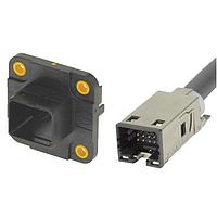 HARTING 33221430500001 Specialized Cables HARTING PushPull V4 Signal 20pin Easy Install Housing with cable, 0.5m
