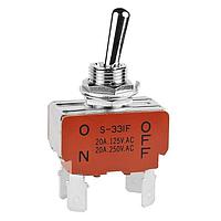 NKK Switches S331F Medium, High Capacity Standard Size Toggles 20A 125-250VAC 20VDC DPSTON-OFF QC CSA
