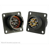 Eaton Souriau-Sunbank UTS012E8P Receptacles 8P Pin Receptacle Square Flange Sz 12E