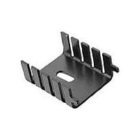 Aavid 523002B00000G Component Channel Style Heat Sink for TO-220, Vertical, Black Anodized, 12.7x25.4x29.97mm