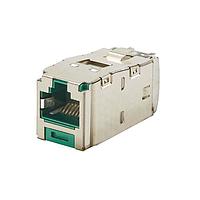 Panduit CJS5E88TGGRY Connectors Mini-Com Module, Cat 5e, Shielded, 8 pos