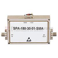 Fairview SPA-180-30-01-SMA 12 GHz to 18 GHz, Medium Power Broadband Amplifier with 1 Watt, 33 dB Gain and SMA