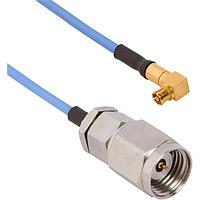 Amphenol SV Microwave FRSMPM-047-MS24-180 RF Cable Assemblies SMPM R/A F  2.4mm STR M 18"Cable