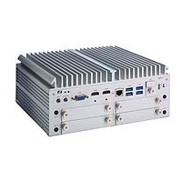 Axiomtek UST510-52B-FL-16RJ-4SATA Industrial PCs Fanless embedded system with 9th/8th gen Intel desktop processor (LGA1151) C246 VGA 2 HDMI 6-in/2-out DIO 2 COM 4 USB 3.0 16 RJ-45 PoE GbE LAN 4 SATA drive and Smart Ignition