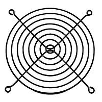 Orion Fans G109-15B-1 Guard Fan Finger Guard for 120mm Fan, Steel, Black