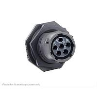 Eaton Souriau-Sunbank UTSX710D98S32 Receptacles Jam nut receptacle & hold down clips,without backshell, with 6 female PCB contacts, IP68/69K in unmated conditions