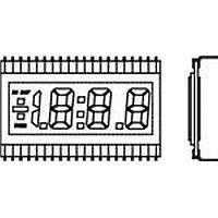 Lumex LCD-S3X1C50TF/A LCD Numeric Display Modules .5" 3.5Digit TN TRAN