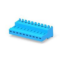 AMP Connectors - TE Connectivity 4-640622-0 Receptacle Housing 10P FD THRU ASSY BLUE
