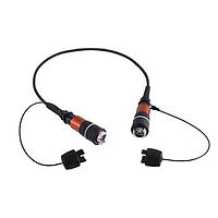 NEUTRIK NKOX2M3-FX-0-10FT Fiber Optic Cable Assemblies FIBERFOX Xtreme EBC15 MM 2CH 10 Feet OM3 airspool