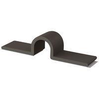 Essentra Components UC-6-RT Cable Mounting & Accessories Clamp,Adh Mnt,U Style,Blk,3/8 in Hold