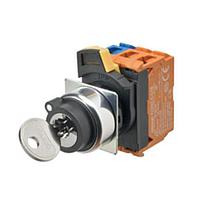 Omron Automation and Safety A22NK-3MB-01DA-G101 Keylock Switches Assm KSel BM Bzl Blck 2 NO