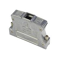 HARTING 61030011118 D-Sub Backshells D-Sub 37pin Inducom Metal Hood, 3 Top Entries, hex screw M3, w/ internal grounding block