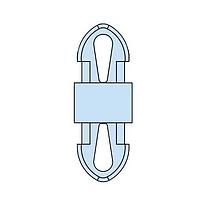 Heyco 10465F-P PCB Support, Teardrop HSP-MDL-2-06M V-0 NATURAL 10PK