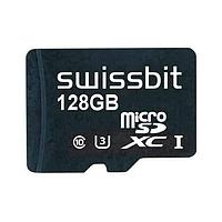 Swissbit SFSD128GN1AM1TO-E-7G-211-STD MicroSD Cards Industrial microSD Card, S-50u, 128 GB, 3D TLC Flash, -25 C to +85 C