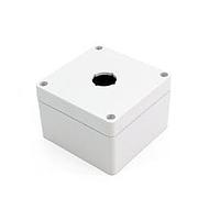 Hammond Manufacturing 1554MPB1 Pushbutton Enclosures Pushbutton Enclosure 1 PB x 22.5mm - 3.5 x 3.5 x 2.4in - Polycarbonate - N4X