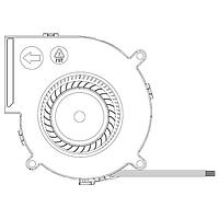 Delta Electronics, Inc. BFB1012UH-BA40ZYD Centrifugal Fans Blower Fan, 97x94x25mm, 14.2VDC, 36.938CFM, Lock Rotor Sensor, Tach/PWM