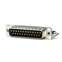 Amphenol CONEC 241A12660X D-Sub Connectors - Standard Density C-FLTR ANG SLDR PIN 14.19mmPREC MCHD CNT
