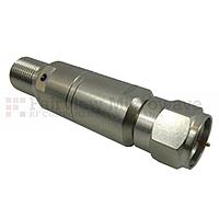 Fairview SA4F75-06  6 dB Fixed Attenuator 75 Ohm F Male To 75 Ohm F Female Up To 4 GHz Rated To 0.25 Watts With Brass Tri-Metal Body