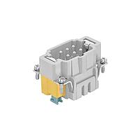 HARTING 09330062676 Inserts Han 6ES male cage clamp insert (w/ PE Press)