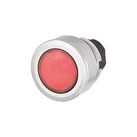 EAO 46-2231.4FE0.000 Round Actuator, oe 30.5 mm, oe 35 mm, flush, illuminative, Red, Plastic, transparent, round, Silver, Aluminium, Momentary, IP65, IK04