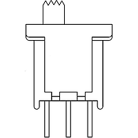 Alcoswitch - TE Connectivity TSS11DG1PC04 Switches 2POS SPDT FLUSH,TOP BLACK, SLIDE SWITCH