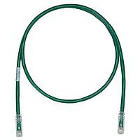 Panduit UTPK6A7MGR Cat 6a Keyed Copper Patch Cord, Cat 6A, Green U