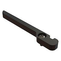 Wakefield Thermal 452E-200ULB-J Ejectors Ejector, 2" L, for 6U, 6061-T6 Aluminum, Left Hand, Black Anodize, Injection