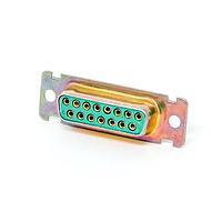 Cinch DAMM15SM Receptacle DSUB 15F PCB STR G30 ZINC