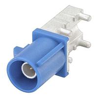 Rosenberger 59S2AQ-40MT5-C_1 PCB Connectors Plug PC-Board SMD Right Angle C Blue