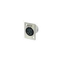 NEUTRIK NC3FP-1 Receptacles 3C FEMALE NICKEL Sldr silver contacts