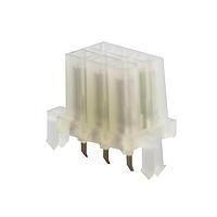Molex 15-24-7062 Power VERT DUAL RECPT 6P PCB snapin peg locks