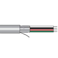 Alpha Wire 2461C BK002 Multi-Conductor Cables 22 AWG, 2 Conductor Communication Cable, Shielded, 500 ft  - Black