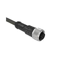 Amphenol LTW M12A-05BFFM-SL8N02 Sensor Cables / Actuator Cables M12 Circular Metric Connector, A Code, Metal, 4A, 05 pins, Female Connector, Female Contact, Straight, Screw Thread, Overmolded, Length 2000mm, IP68 / IP69K