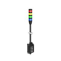 Banner Engineering LCA130T4-TL50BGYR600Q Tower Lights Andon Tower Light Assembly: 4-Color; Voltage: 18-30 V dc; Colors: Blue Green Yellow Red; 5-pin M12 Integral QD; 4-Touch Control Module; 600 mm SOP