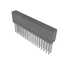 Samtec ESQ-118-14-T-D Sockets Elevated Socket Strip, 0.100" Pitch