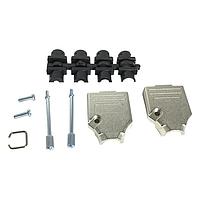 NorComp 970-009-030R121 Strain Relief Backshell 9P TOP ENTRY DIECAST NICKEL PLATED