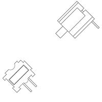 VCC CMR01Y LED Circuit Board Indicators YELLOW DIFFUSED RIGHT ANGLE